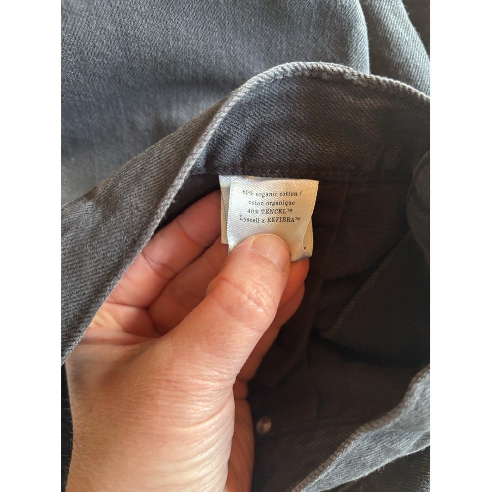 NWT Women's Everlane The Baggy High Rise Wide Leg Jeans Black Size 33 Reg - Picture 7 of 7